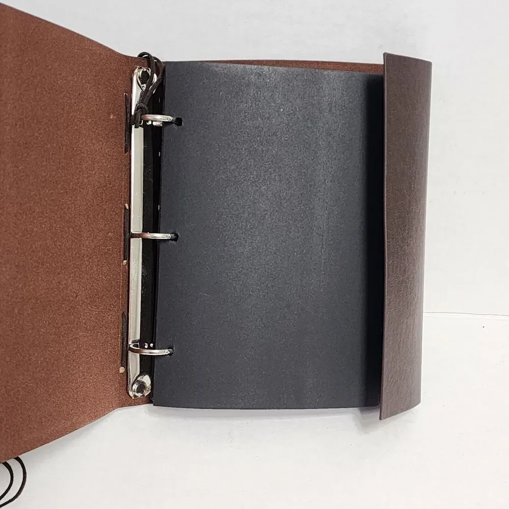 Travelers Journal Notebook, Pocket Notebook Soft Cover -‎ Black Plain Paper Book